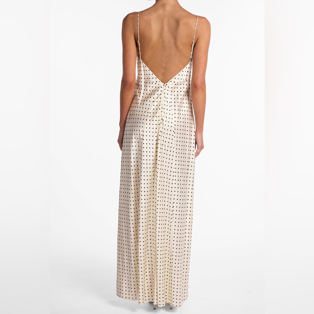SAME Cream Polka Dot Maxi Dress - Picture 6 of 10